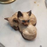 Figura De Gatitos Antiguos Ceramica Inglesa Beswick Gatos