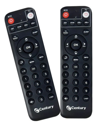 2 Controle 100% Original Century Midia Box S2 B7 Inteligente