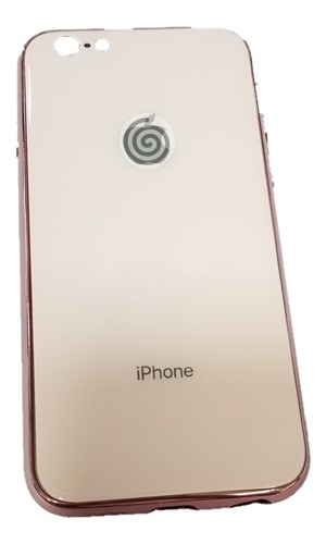 Funda Case Vidrio Templado Para iPhone Con Logo Borde Gloss