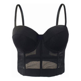 . Bustier Corset Bralette Push Up Sujetador Crop Top Sexy.