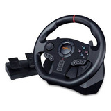 Volante Racing Universal Pxn V900 + Pedales Color Negro