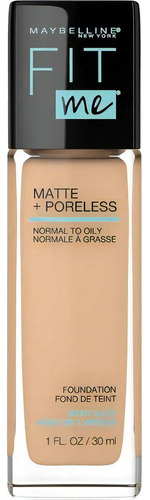 Maquillaje Maybelline Fit Me Fps 22 Matte Tono 128 Warm Nude