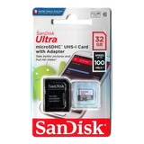 Cartao Memoria Micro Sd Sandisk 32gb Ultra Classe 10 Lacrado