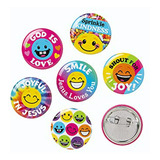 Surtido De Mini Botones Smile Jesus Loves You - 48 Piezas