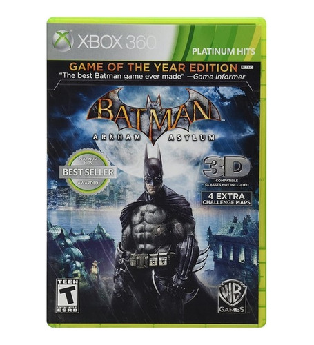 Batman Arkham Asylum (goty) - Xbox 360 Físico - Sniper