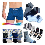 Combo De 3 Boxer Zorba + 9 Pares De Medias Varios Modelos