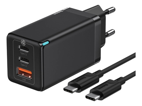 Cargador Carga Rápida Baseus 65w Gan 2 Pro Usb C +cable 100w