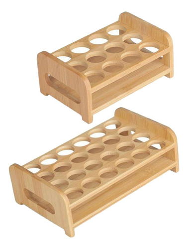 2 Soportes De Madera Para Vasos, Organizador De Tazas, -