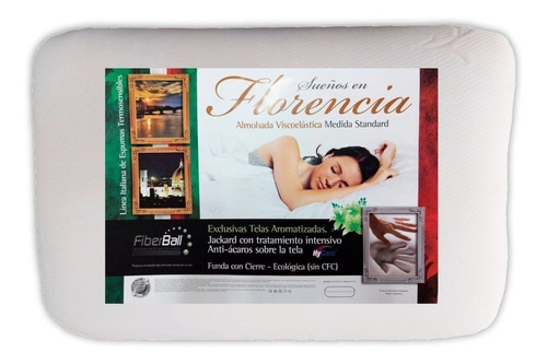 Almohada Viscoelastica Con Memoria Florencia - Fiberball