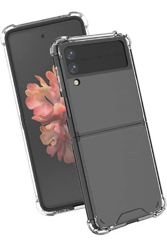 Carcasa Para Samsung Galaxy Z Flip 3 Transparente Reforzada
