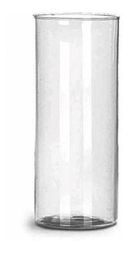 Vaso Tubo De Vidro Cilíndrico Cilindro Transparente 22x08cm