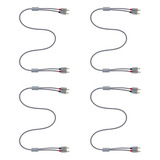 Cable Rca, 6 Cables Estéreo Rca, [6 Pies/1,8 M], Doble Blind