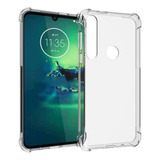 Kit Película 3d Vidro Moto G8 Plus + Capinha Transparente