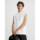 Camiseta Holgada De Tirantes Blanco Calvin Klein
