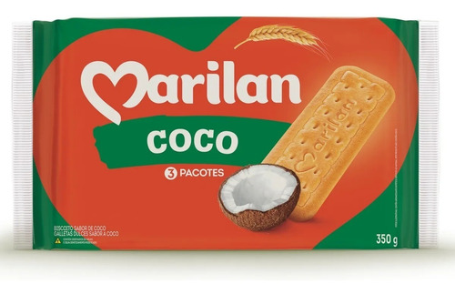 Biscoito Coco Marilan Pacote 350g