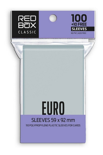 Folios Protectores Naipes Classic Euro 59x92 Mm 110 Sleeves