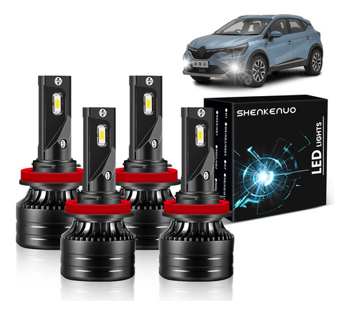 Kit De Focos Led H11 Luz Alta/baja Para Nissan Kicks 2017-22