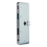 Adaptador Hub 4-1 65w Power Tipo-c 3.5hifi Para iPad/android