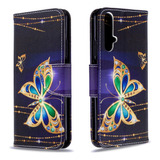 Funda Con Tapa Tipo Cartera Bf68 Para Huawei Nova 5t/honor 2