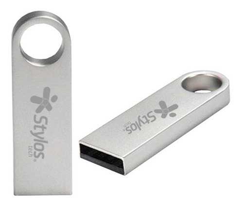 Stylos Memoria Usb 8gb Metalica Mayoreo Blister Paquete 50 P Color Plateado