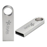 Stylos Memoria Usb 8gb Metalica Mayoreo Blister Paquete 50 P Color Plateado