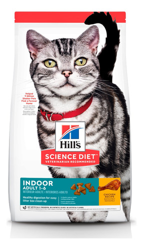 Hill's Science Diet Indoor, Comida Para Gato Adulto, 1.58 Kg