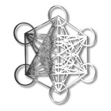 Mandala Geometria Sagrada 60cm Acrílico Cubo Metatron