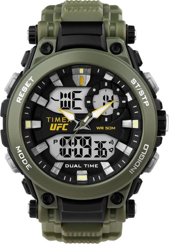 Reloj Timex Tw5m52900 Ufc  Impact 50mm Wr50m Agente Oficial
