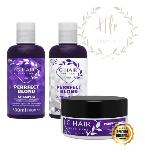 Kit Desamarelador Perfect Blond Shampoo+cond +mascara G Hair