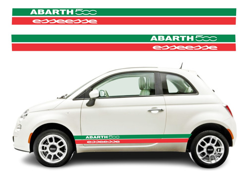 Par Adesivo Fiat 500 Abarth Italia