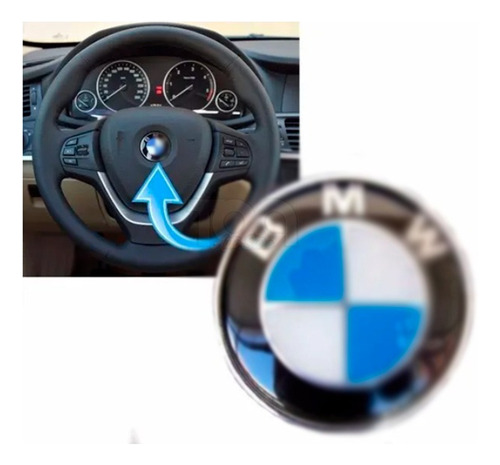 Emblemas Adhesivo Bmw 45mm Carro Moto Timon Volante Manubrio