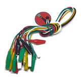 10 Cables 55 Cms Con Pinza Cocodrilo Arduino Uno Pic Avr Arm