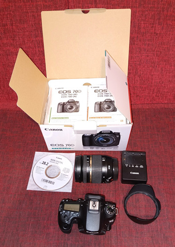 Canon Eos 70d (n) Con Lente Tamron 17-50mm F2.8  + Acces 