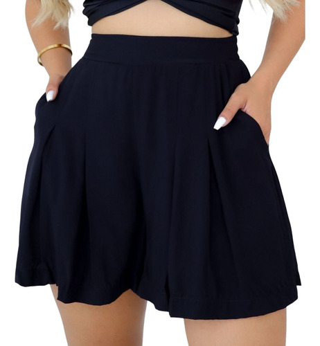 Shorts Feminino Social Evase Gode Bermuda Feminina Com Bolso