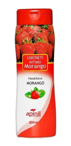 Sabonete Intimo Liquido 210ml Apinil - Morango 12 Unid