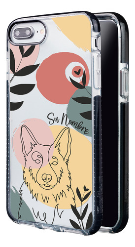 Funda Para iPhone Mujer Perro Minimal Pastor Alemán Nombre