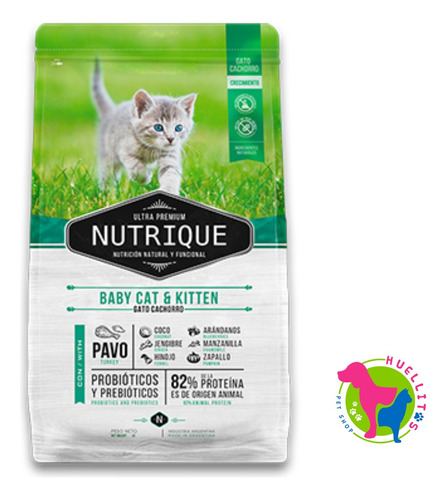 Nutrique Baby Cat & Kitten / Cachorro X2kg - Huellitas 