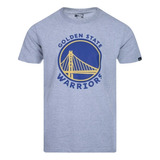 Camiseta New Era Golden State Warriors Mescla Cinza