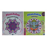 Lote X 2 Mandalas Para Colorear Liberando Estrés / Animales