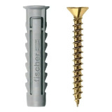 Tarugo Y Tornillo Del 6 Blister X 4 U Tirafondo Taco Fischer