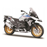 Bmw R1250 Gs Motocicleta A Escala 1/12 Maisto Color Blanco/negro