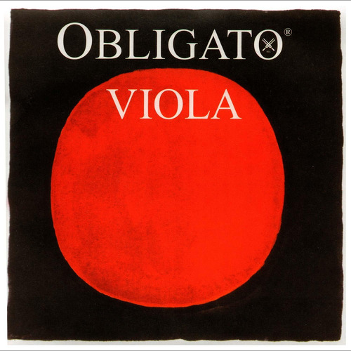 Cuerda De Viola Obligato Hasta 16.5  D, Plateada/sinté...