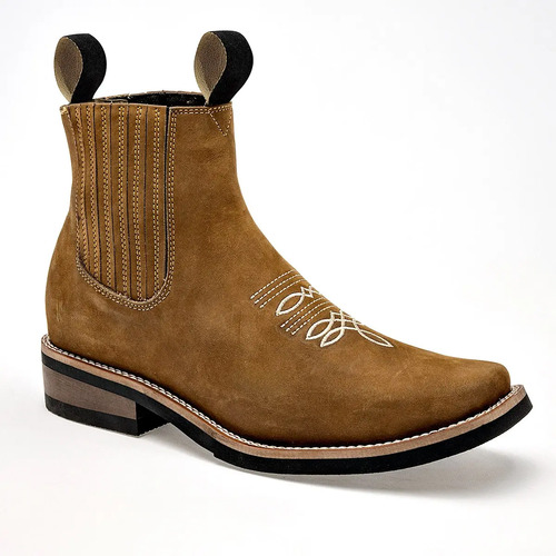 Bota Vaquera Piel Taguesi Niño 2010 Camel