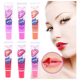 Labial Tinta Indeleble Larga Duración Peel Off Lip Gloss Acabado Watermelon Red Color A Escoger