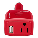 Inversor De Corriente Para Carro Autos 75w Con Puerto Usb 