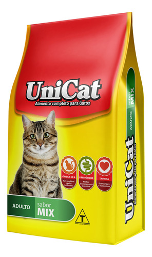 Alimento Unicat Mix Para Gato Adulto Sabor Mix Saco 10kg