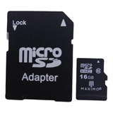 Tarjeta De Memoria Micro Sd Máximo 16gb Con Adaptador Sd