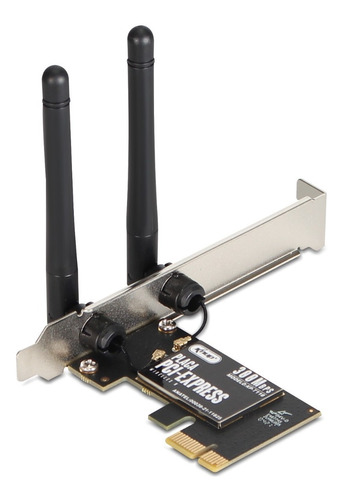 Placa De Rede Wifi Pci Express Wireles Pc 300mbps 2 Antenas 