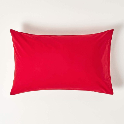 Set De 2 Fundas Para Almohada Rojo 50 X 90