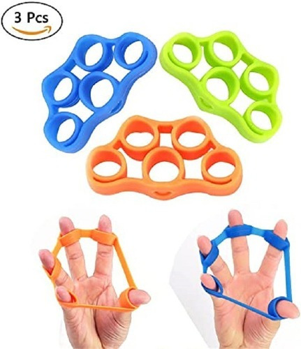 Kit 3 Extensores De Anillos Ejercicio Mano Yoga Dedos